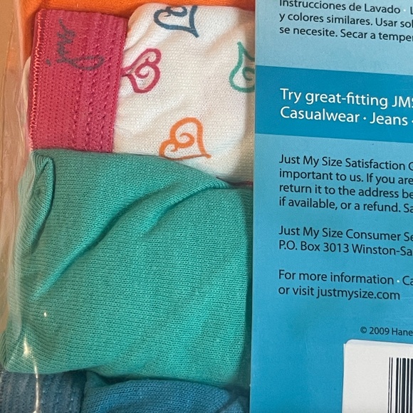 Just My Size Cotton Briefs Panties Plus Sz 13 15 Pairs Hi Cut Pink Lot New Pack - Picture 9 of 16